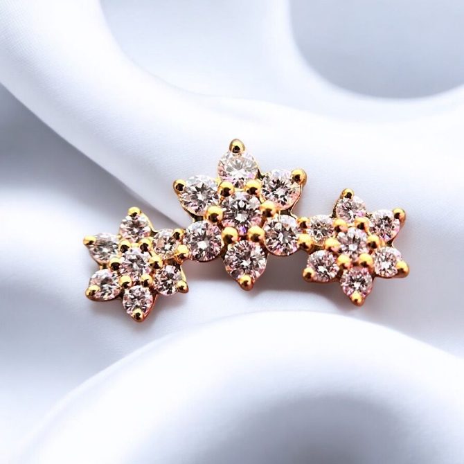 Triple Floral with Diamonds - Culet