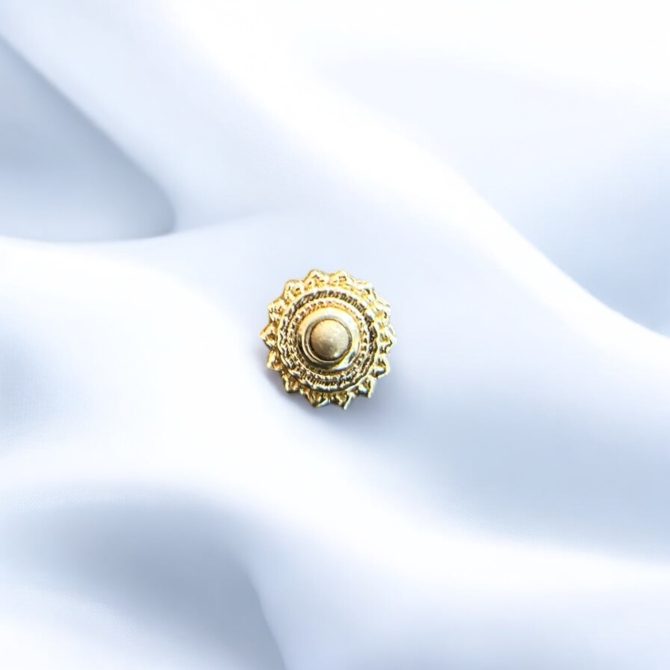 Round Afghan Gold Bead - BVLA