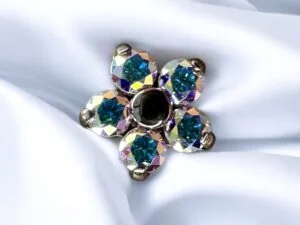 Titanium Flower Gem - Neometal