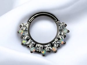 Shelly White CZ and Opal -Tremun