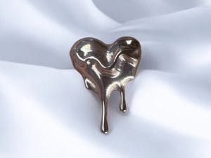Melted Heart - Implant Grade