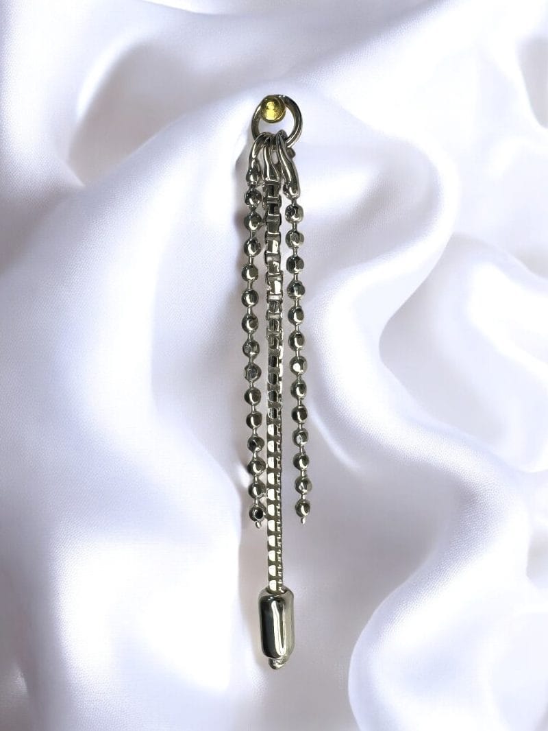 14K Gold Mixed Barrel Charm