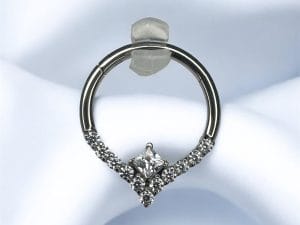 Princess Cut Clicker White CZ - Invictus